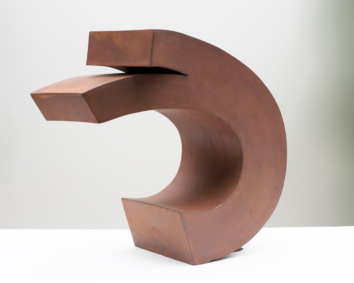 Geometric Abstract Sculpture By Roberto Canduela Luengo, 17 X 17", Morpho 15, Original Artwork