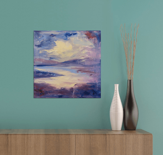 Moment — contemporary landscape with optimistic and positive energy