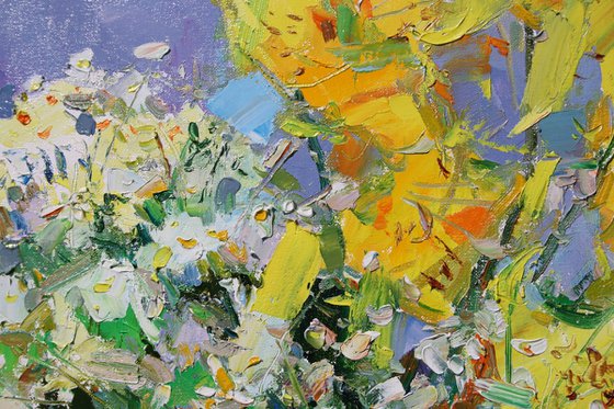 " Lily and daisies "