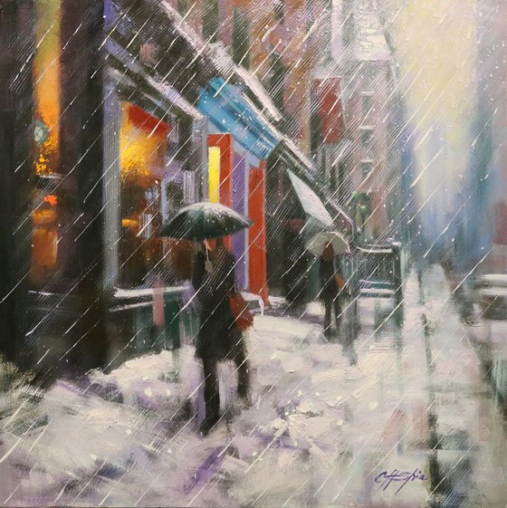 Winter Street in Soho