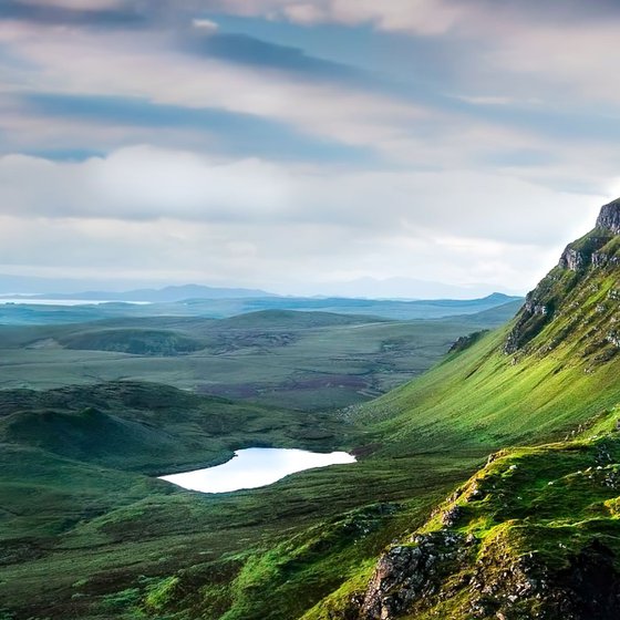 Land of Giants - The Quiraing, Isle of Skye 30 x 30 inches