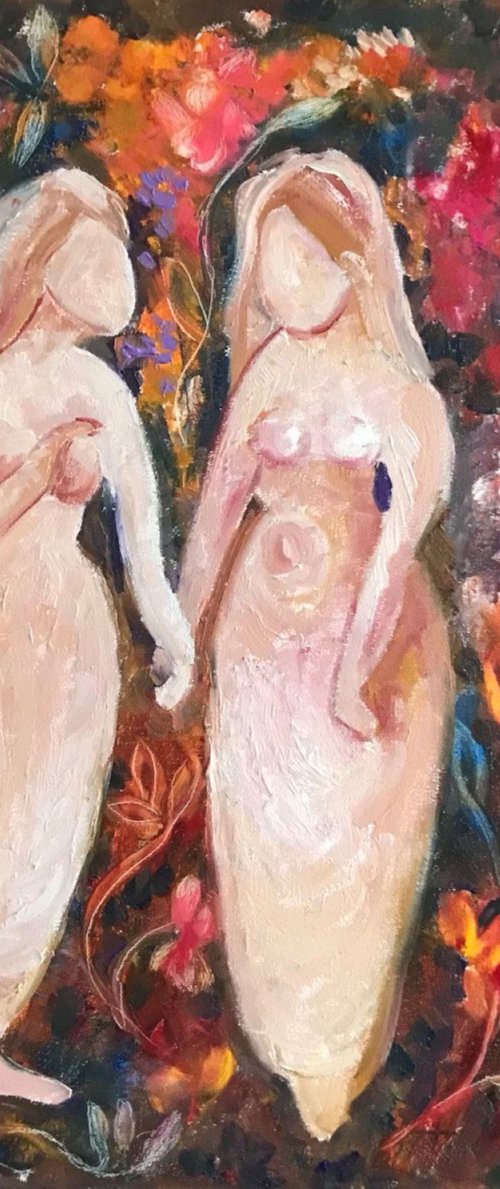 Sisters in the Garden by Tetiana Pchelnykova