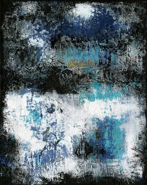 Cycle of Time 3  - Abstract Textured Painting  by Kathy Morton Stanion by Kathy Morton Stanion