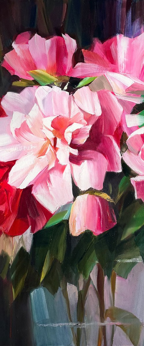 Blush and carmine rhapsody by Tetiana Bond