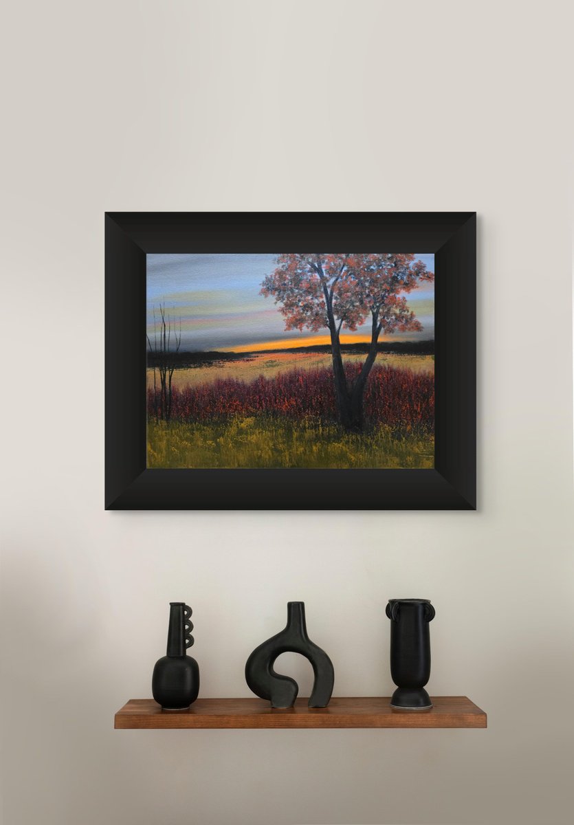 Impressionistic Landscape Oil Painting By Faith Patterson, 24 X 18, Moment