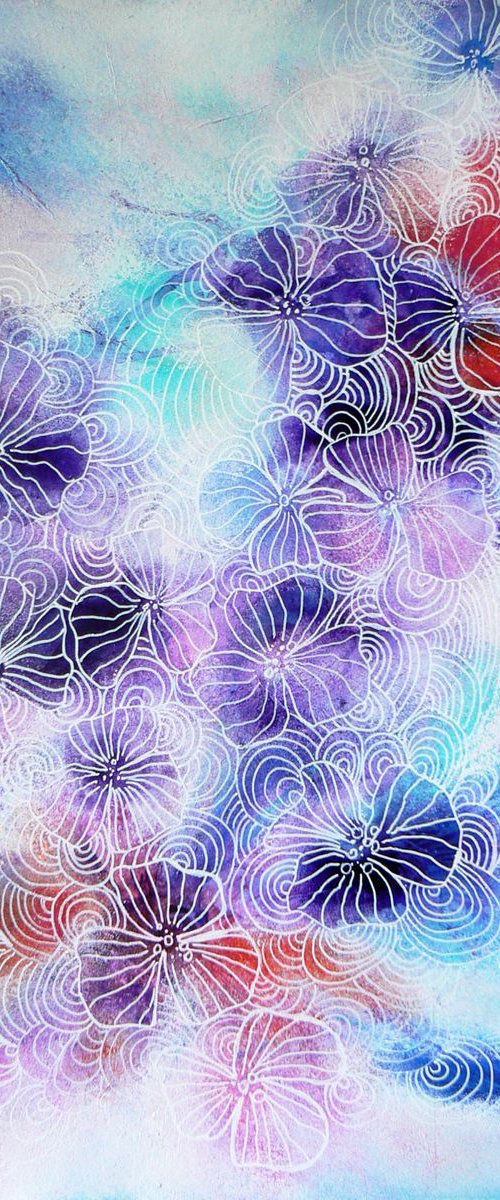 Rainbow Flowers by Carolynne Coulson