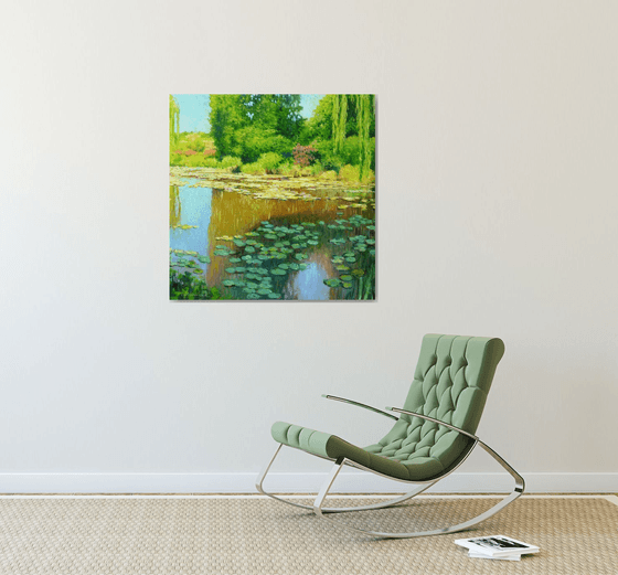 Water pond in Giverny Garden