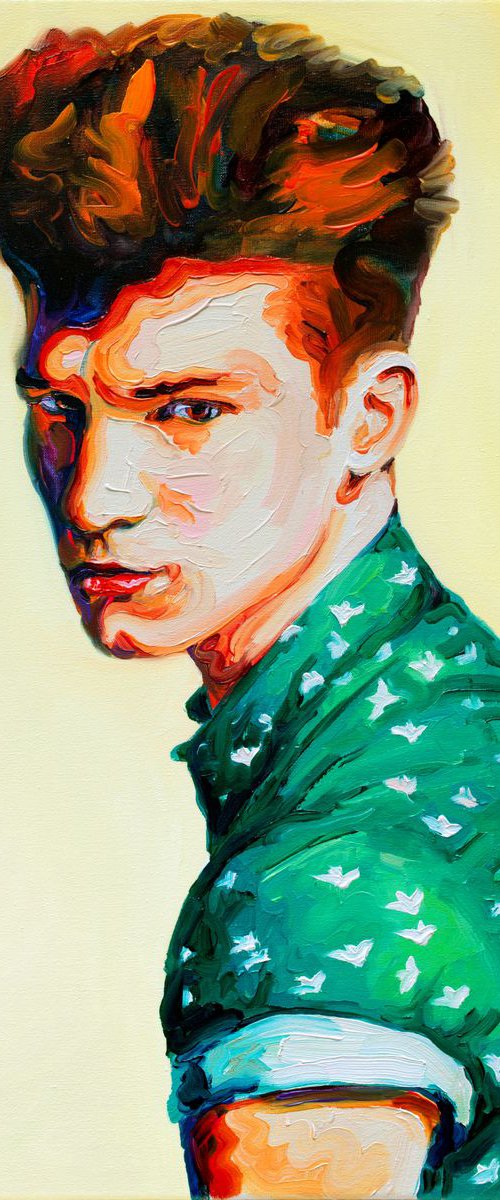 Guy in a Green Shirt by Oleksandr Balbyshev
