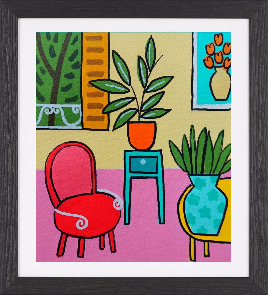 Interior with a Red Chair III by Jan Rippingham