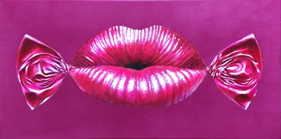 Pink Sweet Candy Lips