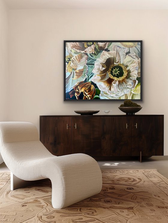 Poppy Bloom in Dusty Hues