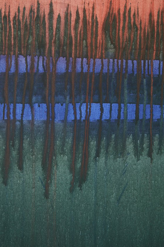 Hold Onto The Feeling / Red Grey Turquoise