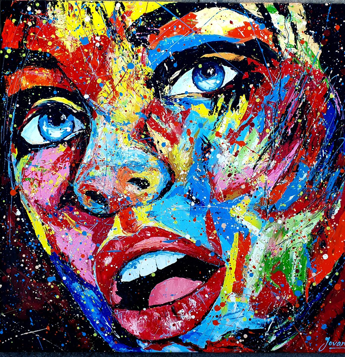 Jenny behind the colors by Jovan Srijemac