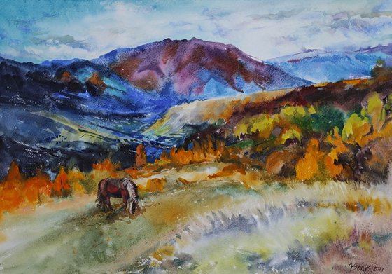 Carpathians - landscape of Ukraine, mountains, autumn