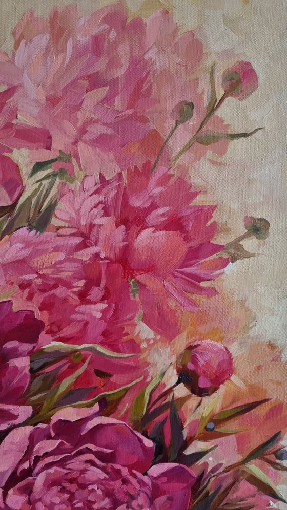 Peonies. Flowers of Passion