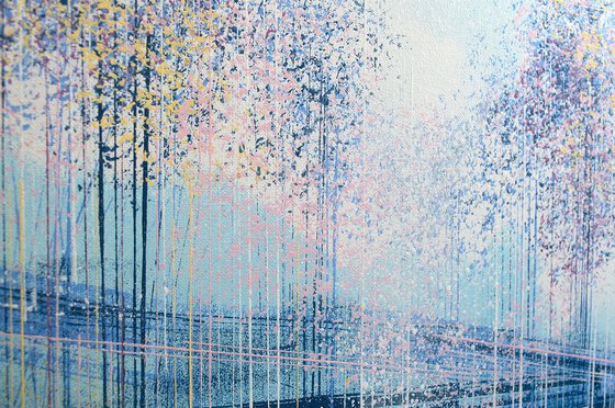 Spring Blossom Trees In Bright Light