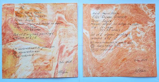 Set of 2 «Golden Grasses»