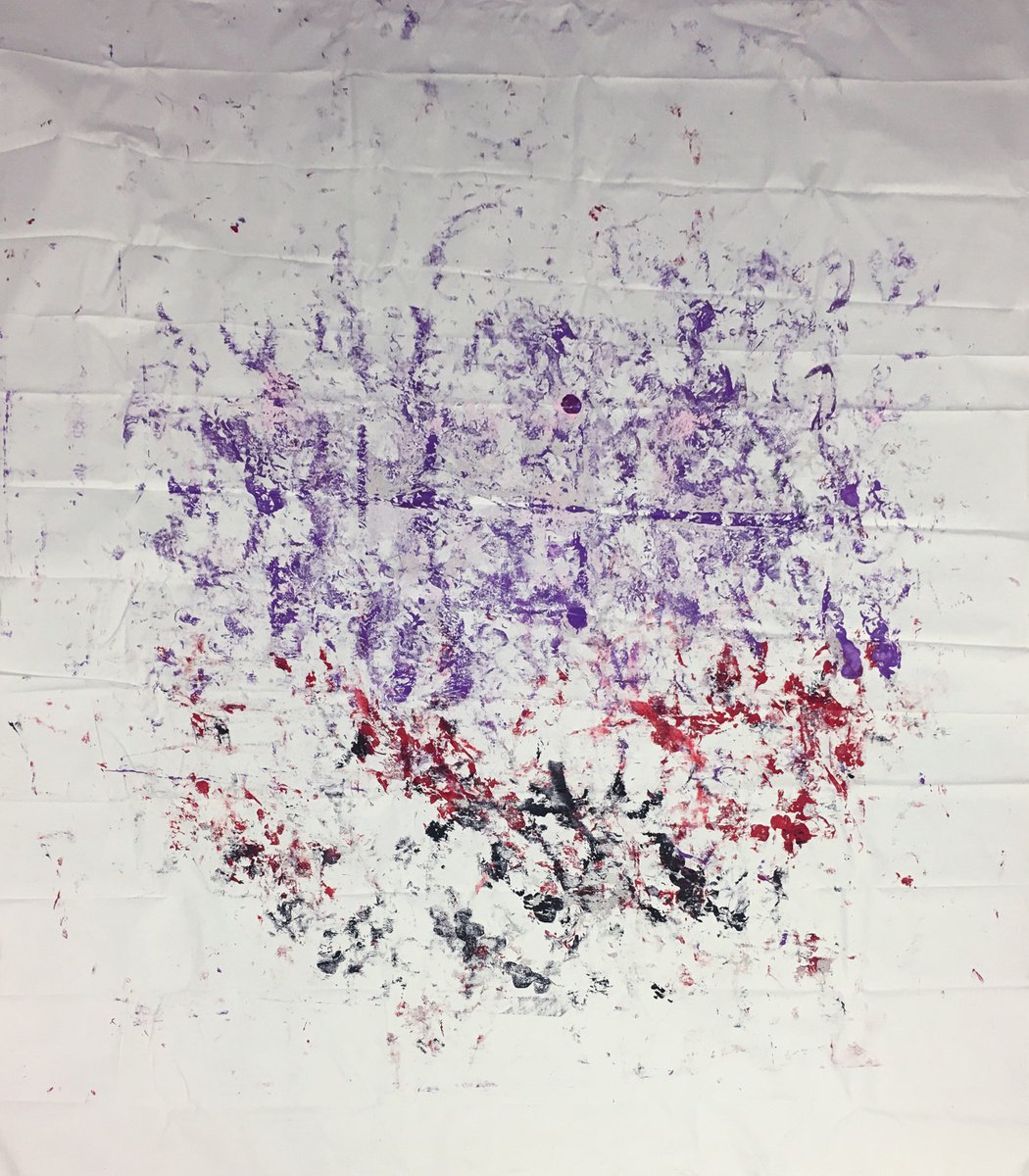 Abstract Landscape Acrylic Painting By Mattia Paoli, 83 X 94", Cosmo No.2, Original Artwork