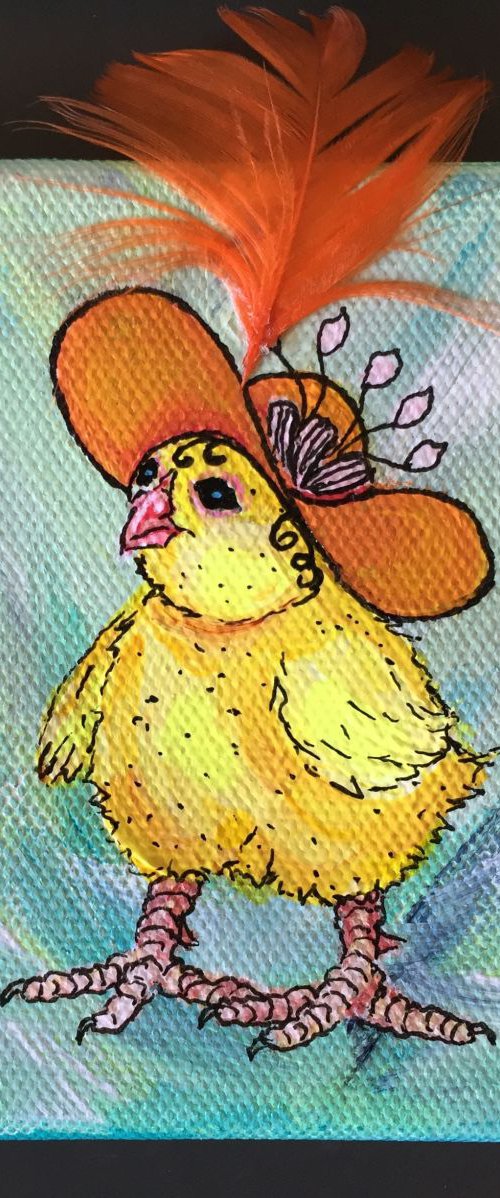 Chick with a sun hat by Lena Smirnova