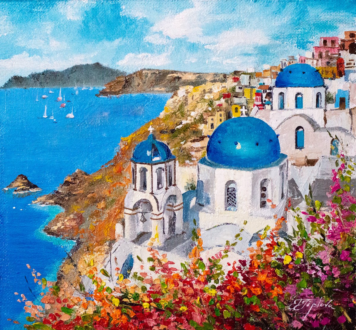 Santorini Greece by Tetiana Tiplova