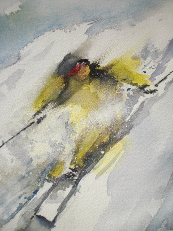 the skier