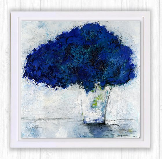 Blue Flowers In Vase