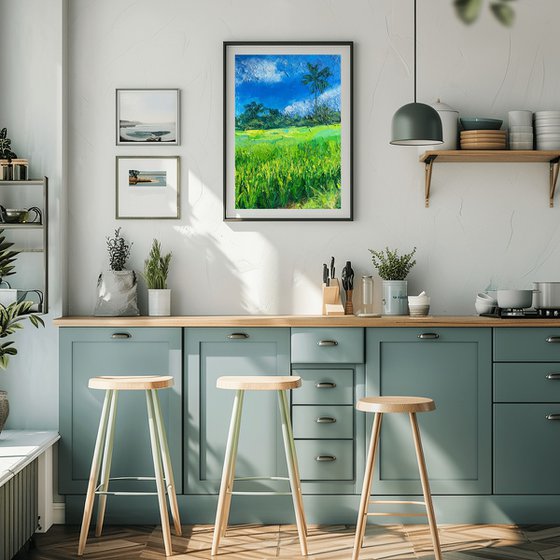 Bali Landscape Oil Painting