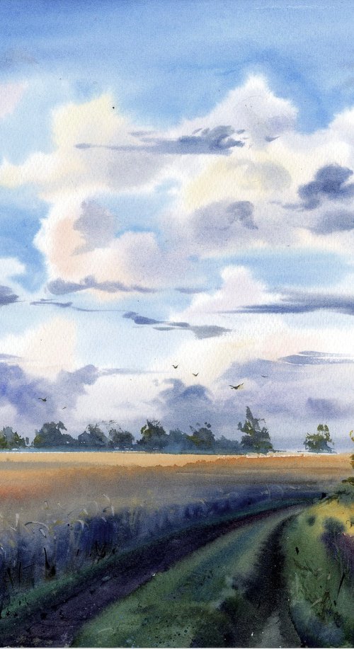 Silent Field Road by Eugenia Gorbacheva