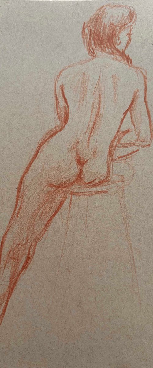 nude drawing 9 by Anna Bogushevskaya