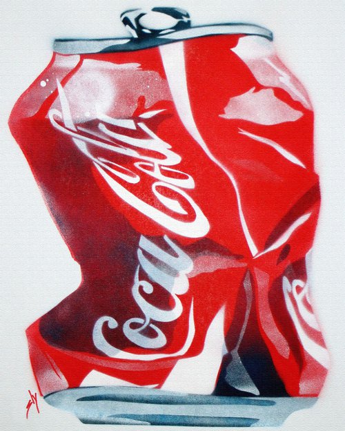 Crushed Coke (on canvas). by Juan Sly
