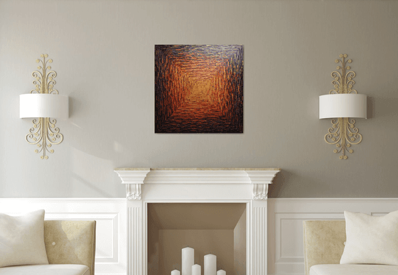 Large brasillant square gradient