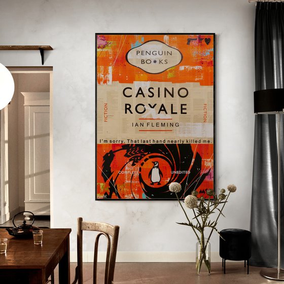 Royale Bond 140cm x 100cm Textured Book Page Urban Pop Art