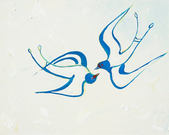 Swallows from Crete 30x24in (76x60cm)