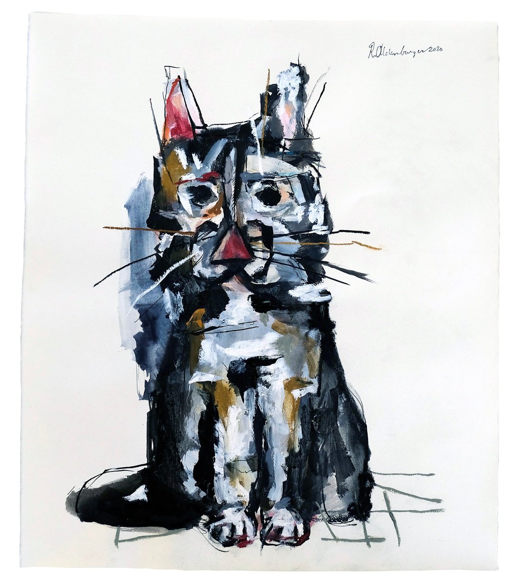 Black & White Cat by Reinder Oldenburger