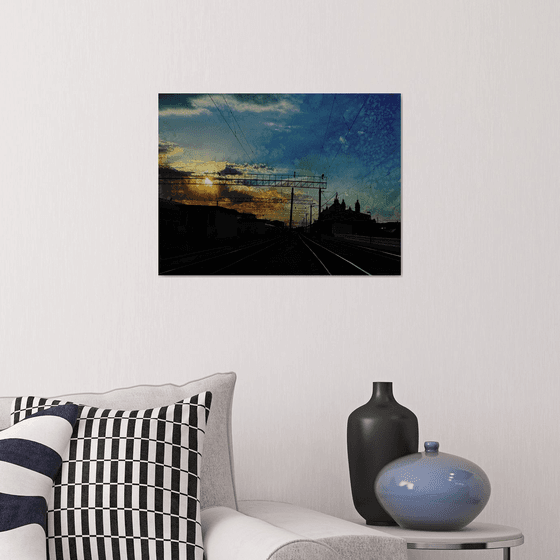 Summer Sunrise sky City scape