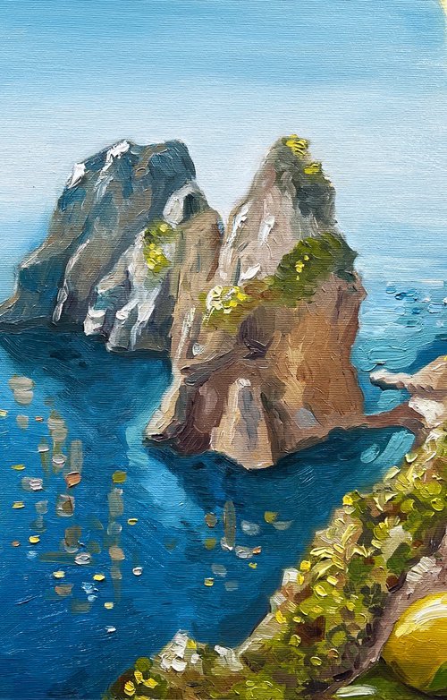 Capri Faraglioni by Sandra Zekk