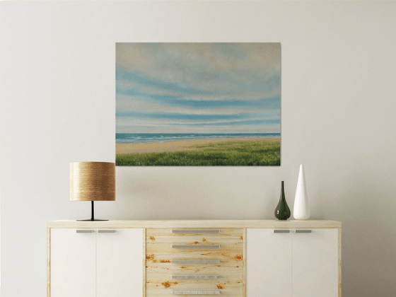 Incoming Tide - Blue Sky Seascape