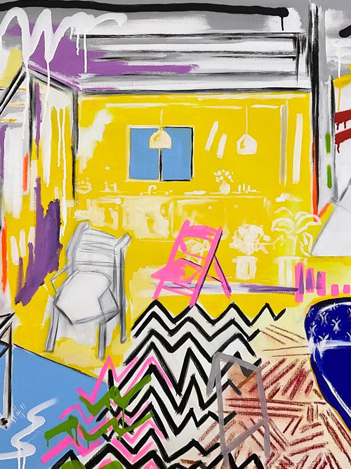 Interior 180 X 100 CM / 70,86 X 39,37 INCH by V. Lishko