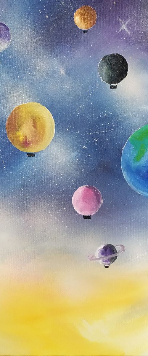 In the sky by Nataliia Plakhotnyk