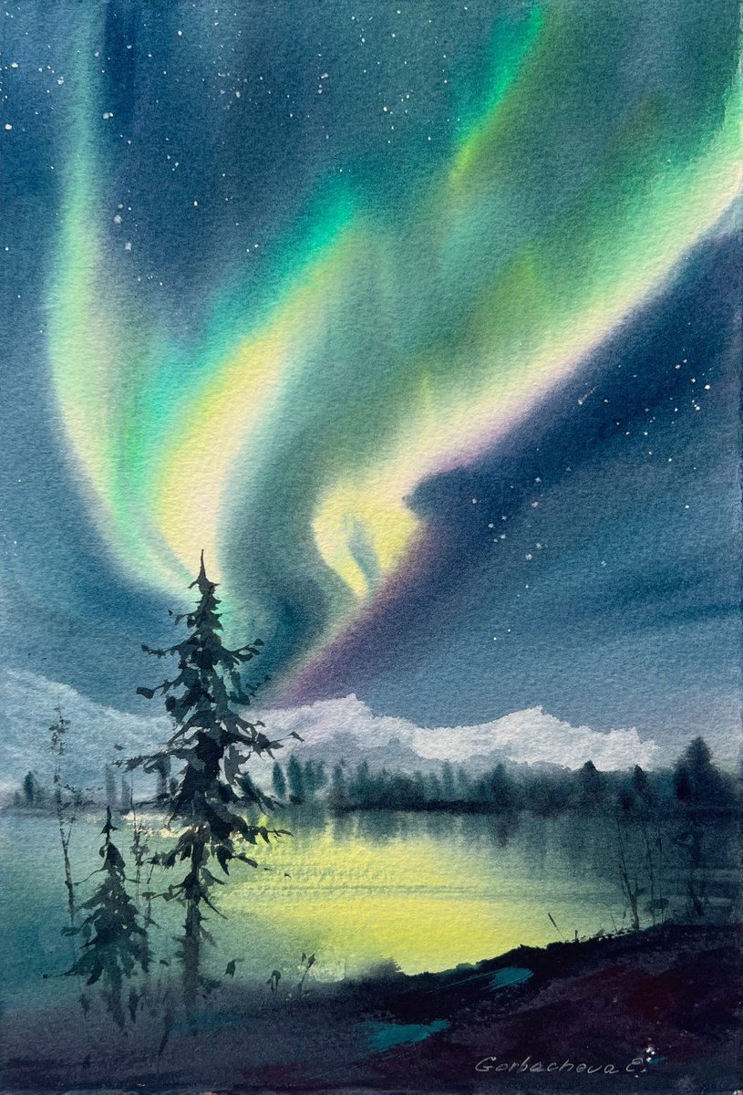 Northern lights #37 by Eugenia Gorbacheva