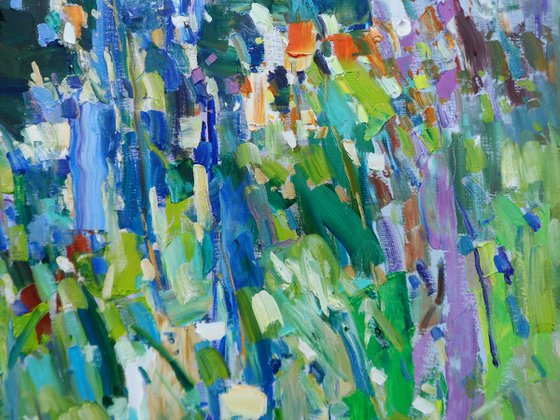 " Lupines in my garden"