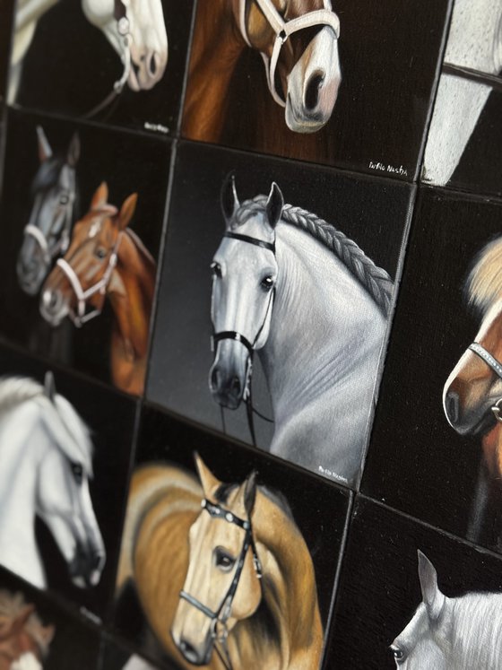 Horse Mosaic. Portrait
