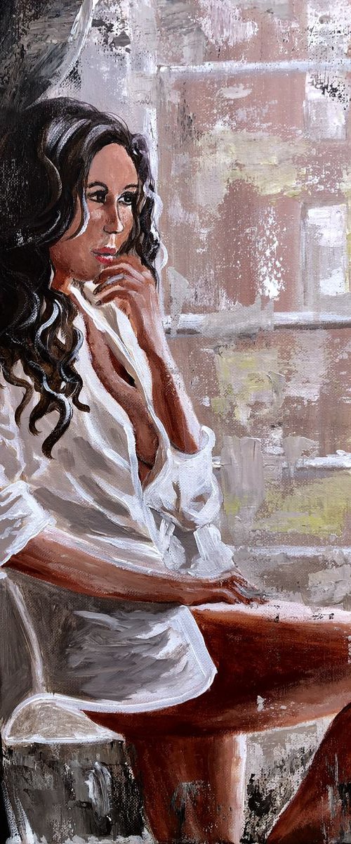 women by the window by Inna Montano