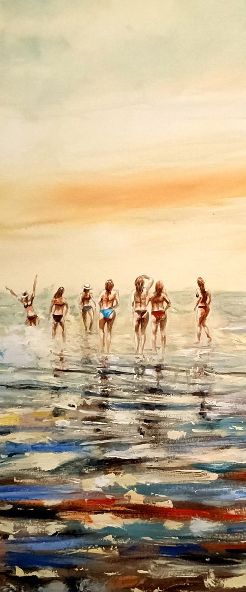 beach girls by Vishalandra Dakur