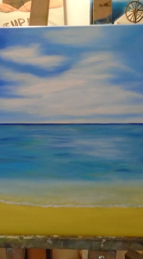 Blue Horizon II by Timea  Valsami