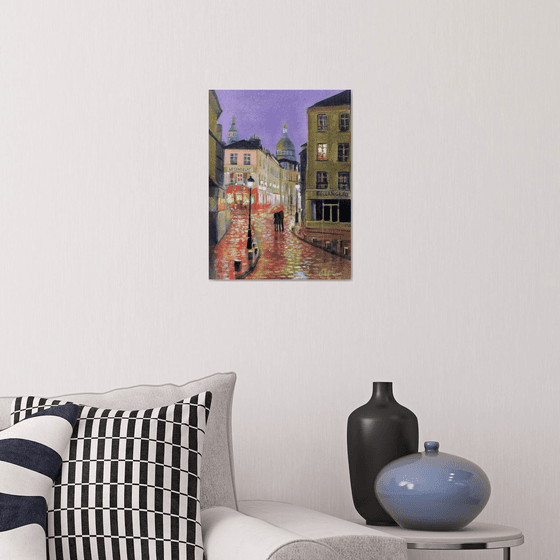 Paris Montmartre (linen canvas)