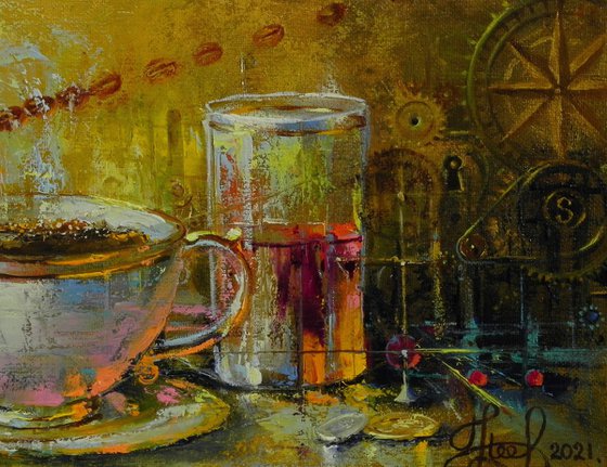 "Morning coffee" - Original art