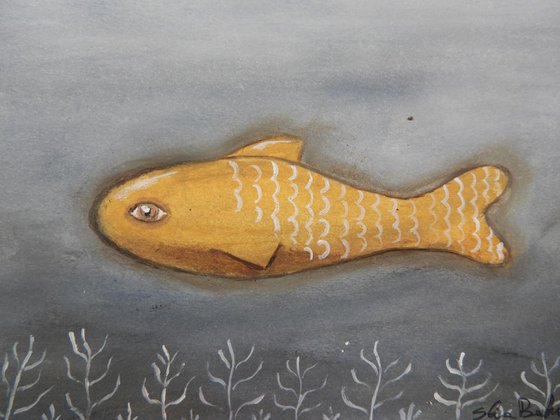 The freaky fish in ocher