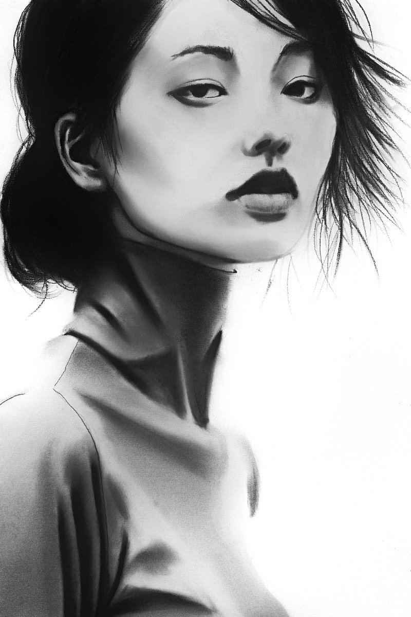 Illustrative Charcoal Drawing , Unsaid, Unbroken By Denny Stoekenbroek, 13 X 20, Artwork For Sale On Artfinder