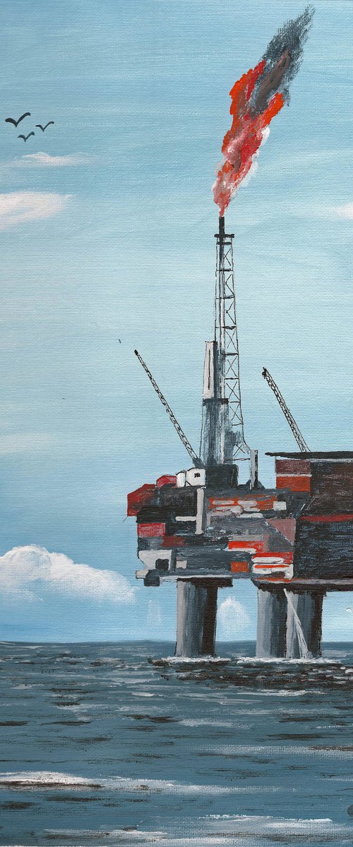 Oil Rig by Chris Pearson